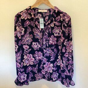 LOFT Floral Blouse, MP, NWT